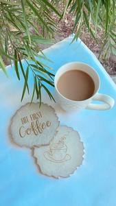 Handmade Luxury Eco-Friendly Resin <b>Agate</b> Drink Mat Decorative <b>Coaster</b> Set for Tea Cup Coffee Mug Dining Table Restaurant Home - Product Image 4