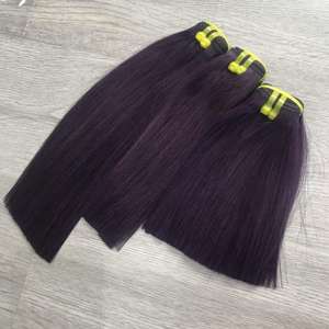 Extensiones de cabello vietnamita humano crudo de la MEJOR calidad Color uva hueso recto Super doble trama dibujada precio al por mayor - Product Image 2