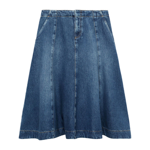 Premium Quality Custom Pattern <b>Material</b> Cotton <b>Denim</b> Skirts Customized Logo Breathable <b>Denim</b> Skirts for Female OEM Service - Product Image 4