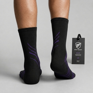 High Quality 100% Cotton Casual <b>Socks</b> New Arrival Bulk Wholesale Custom Colors Breathable for <b>Winter</b> Woven Athletic <b>Socks</b> - Product Image 3