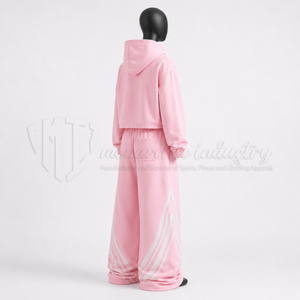 <b>Women</b>’s <b>Tracksuit</b> 2 Piece Set Pink Hoodie Sweatpants Streetwear Jogger Set Wholesale Custom <b>Tracksuit</b> - Product Image 4