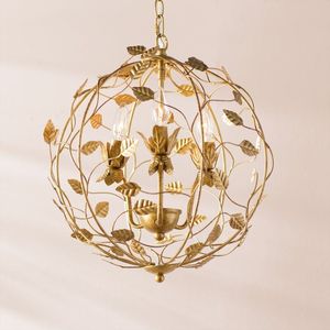 Modern Brass Pendant <b>Light</b> Geometric Shape <b>Ceiling</b> Mount Indoor Living Room Decor - Product Image 1