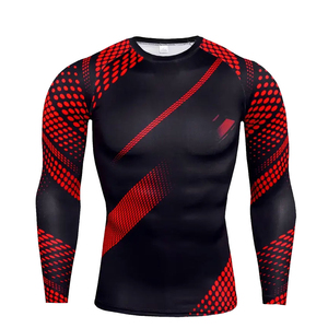 New Trending Men's <b>Compression</b> Shirt Sets Custom Rash Guard <b>Underwear</b> 100% Polyester Quick Dry Breathable Full Sleeve - Product Image 1