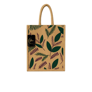 Bolso de Yute Botanical Breeze con Cierre de Cremallera para Regalo - Product Image 1