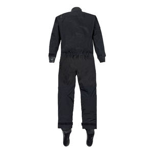 Unisex Yellow And Gray <b>Waterproof</b> Drysuit <b>Work</b> Coverall With Black Accents And Zippered Pockets - Product Image 3
