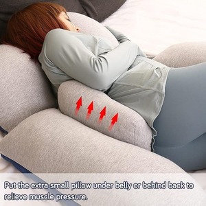 Almohada de Maternidad en Forma de U para Lactancia, Soporte Cómodo para la Espalda, Cojín de Lactancia para Dormir Durante el Embarazo - Product Image 6
