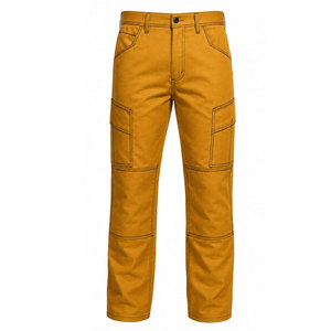 For 2 FRC Clothing <b>Fire</b> Resistant Work Trousers 10OZ Cotton Duck NFPA 2112 Flame Resistant Carpenter Pants FRC1704 Model Brass - Product Image 2