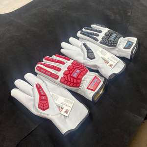 Gants de travail ISONZ Leather Zone ISONZ-210-6 pour le secteur pétrolier et gazier, résistants aux chocs, aux produits chimiques liquides, avec protection TPR, résistants à la chaleur pour mécaniciens - Product Image 5