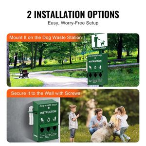 Porta-sacchetti per cani con chiusura a chiave con sacchetti per 600 Dog Waste Station distributore di rifiuti per animali domestici - Product Image 5
