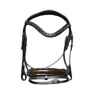 High Quality Leather Horse Bridle Horse Racing Leather Bridle and Horse Bridle with Metal <b>Hardware</b> Leather with Crystal - Product Image 1