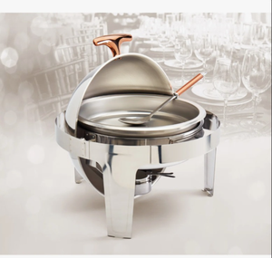 Juego de 2 calentadores de comida redondos premium para buffet, ideales para catering, al mejor precio - Product Image 6