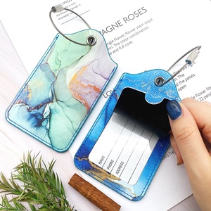 Etiquetas de equipaje de cuero texturizado personalizado Etiquetas de equipaje de cuero PU personalizado, Marktex - Product Image 1