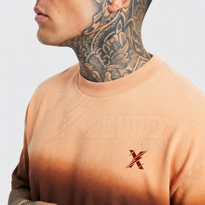T-shirt Homme Oversize Col Rond en Coton Épais Respirant Séchage Rapide Coupe Ample Manches Courtes Haut de Gamme Quotidien Tendance - Product Image 3