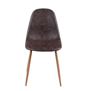 Chaises de salle à manger nordiques exclusives en bois avec dossiers simples, mobilier de salle à manger de luxe léger pour cafétéria - Product Image 4