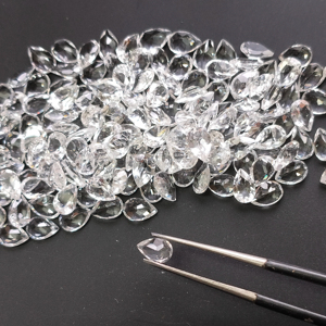 Natural White Topaz 6x4MM Pear Cut Best Quality Calibrated Loose Gemstone For Designer Jewelry Making - Product Image 4