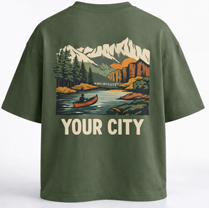 T-shirts Streetwear en Soie/Coton Tricoté Lourd de Haute Qualité, Nouvelle Collection pour Hommes, Séchage Rapide et Respirant, Prix de Gros - Product Image 2