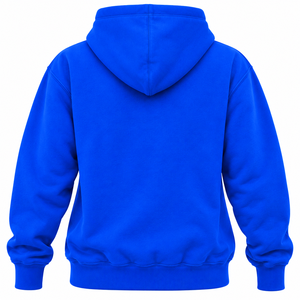 Sudadera con Capucha Azul Rey para Mujer, con Diseño de Corazón con Letras Griegas en Amarillo, Manga Larga - Product Image 4