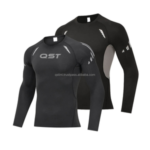 Camiseta de Compresión MMA Unisex con Estampado Personalizado, Pantalones Cortos de Compresión Blancos de Manga Larga, Secado Rápido, Spandex/Poliéster 220g, Ropa de Lucha BJJ Ajustada - Product Image 4
