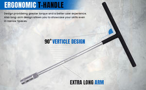 Metric Socket <b>Spanner</b> T Type Wrench Hand <b>Tool</b> for Automotive Repair Maintenance Workshop Mechanical Use <b>Tool</b> Kit - Product Image 6
