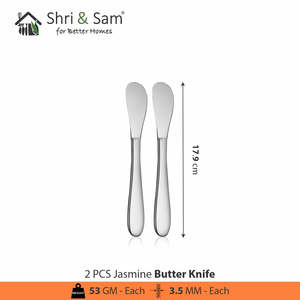 Cubiertos de acero inoxidable Jasmine Utensilios Premium para uso diario - Product Image 2