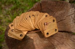 Tarjetas de Tejido de Madera Cortadas con Láser Personalizadas, Herramientas de Telar Hechas a Mano, Suministros de Tejido para Manualidades - Product Image 3