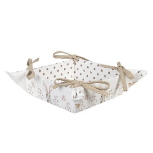 Round Long <b>Baskets</b> for <b>Bread</b> Baguette Storage Provides Better Freshness Made With Cotton Woven Fabric and GOTS Approved Boxes - Product Image 2