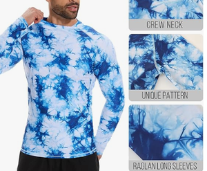 Chemise de compression à manches longues pour homme UPF 50+ Protection solaire UV Respirante Anti-bactérienne Séchage rapide Entraînement sportif - Product Image 3