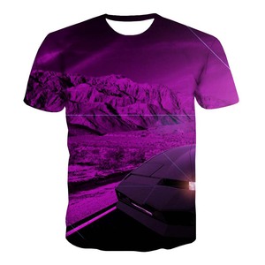 Camiseta Informal de Cuello Redondo para Hombre, Estampado Digital para Campaña Electoral, Color Sólido, Corte Regular, Transpirable, de Secado Rápido, Poliéster/Algodón - Product Image 5