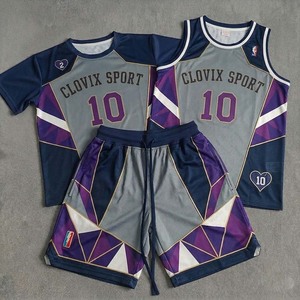 Tenues de basketball personnalisées OEM, design original haut de gamme, uniformes sublimés, ensemble de maillots de basketball avec logo d'équipe - Product Image 6