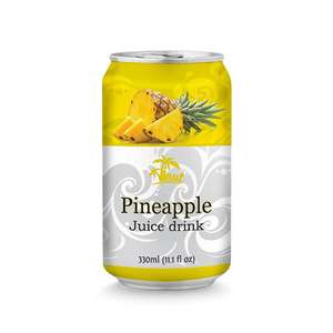 Vente en gros 330ml de jus d'ananas frais en conserve boisson jus de fruits et de légumes - Product Image 1