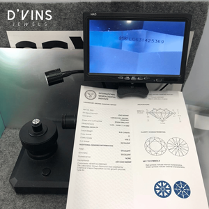 Diamantes Cultivados en Laboratorio D'vins Jewels, Corte Brillante Redondo, Color D, CVD HPHT - Product Image 4
