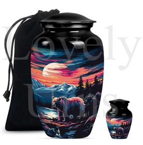 Urna con forma de oso para cenizas, urna de cremación para mujeres y hombres, urna conmemorativa para cenizas humanas, recuerdo decorativo, tributo. - Product Image 5