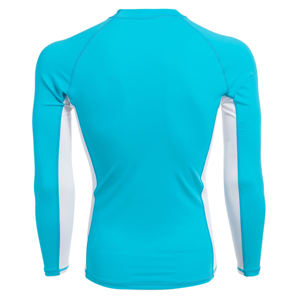 <b>Men</b> Sleeveless UPF50+ Rash Guard 100% Polyester 120g Blue White Color Blocked <b>Compression</b> <b>Shirt</b> Adults - Product Image 4