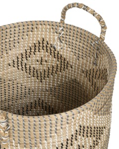 <b>Large</b> seaweed laundry <b>basket</b> with lid Handmade Storage <b>Basket</b> Wholesale eco-friendly Made in Viet Nam - Product Image 5