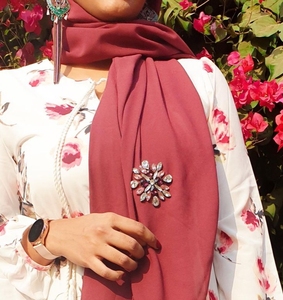 Crystal Chiffon Hijab Factory Wholesale Supply Bulk Brown Muslim Headscarf Stone Work Women <b>Shawl</b> Scarf Veil <b>Wrap</b> - Product Image 5