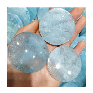 Posavasos de Obsidiana Acuática de Alta Calidad en Oferta, Posavasos Redondos de Piedra de Cristal para Bebidas, con Soporte para Café, para el Hogar - Product Image 3