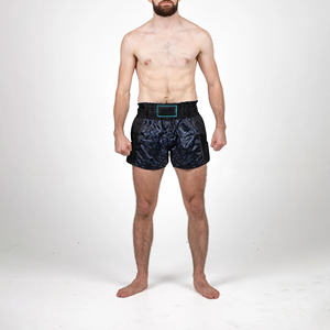 Shorts en satin 100% polyester pour le kickboxing et le Muay Thai avec fentes latérales, respirants, taille mi-haute, vêtements de sport pour l'entraînement - Product Image 3
