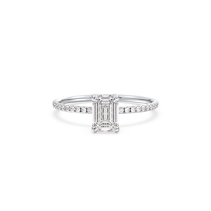 Anillo de Compromiso REYES con Moissanita Certificada GRA, Plata de Ley 925, Chapado en Oro de 14K, Joyería Fina para Mujer - Product Image 2