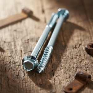 Tornillos de Cabeza Hexagonal de Alta Resistencia/Tornillos para Madera, Acero al Carbono Zincado, Métricos/Pulgadas, DIN/ANSI Clase 4.8/6.8, Modelo PDC 13 Parcial - Product Image 1