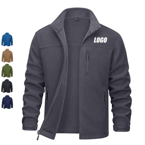 Veste zippée en polaire pour homme, chaude, légère, décontractée, pour l'extérieur, avec fermeture éclair intégrale - Product Image 5