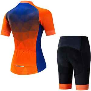 Conjunto de Jersey de Ciclismo de Manga Corta, Transpirable, de Secado Rápido, Reflectante, con Impresión Digital, Ligero, 100% Poliéster - Product Image 4