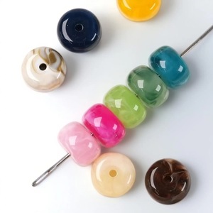 Kit de fabrication de bracelet en perles rondes facettées en résine verte ILAHI, pour bricolage, statue Uttar Pradesh ICORB-14858 - Product Image 2