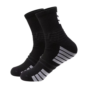 Chaussettes de sport montantes en Spandex/Polyester pour l'automne, personnalisables, professionnelles, pour la course, le yoga, le basketball, à séchage rapide, avec doublure en coton, vente en gros - Product Image 2