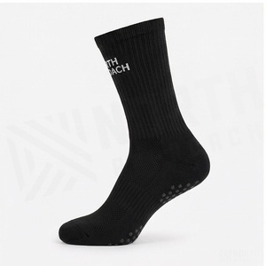 North Approach Crew <b>Socks</b> <b>Black</b> Breathable Running <b>Socks</b> for Adults Regular Style Knitted <b>Socks</b> - Product Image 3