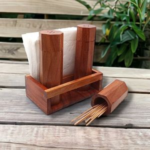Luxury Wooden <b>Salt</b> Pepper <b>Shaker</b> Set For Hotel Dining Room Tabletop Serving And Kitchen Decoration - Product Image 6