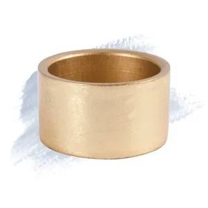 Servilletero de Lujo con Banda Dorada Sencilla para Mesa de Comedor Formal - Anillo para Servilletas de Oro Mate Liso y Sofisticado - Product Image 3
