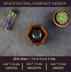Estuche de Viaje para Reloj Individual para Hombre, Madera de Palisandro Oscuro, Tapa de Cristal, Organizador de Joyas de Lujo, Exhibidor de Relojes - Product Image 2