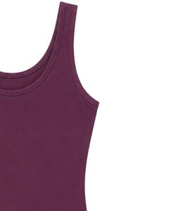 Manufacturer Customized Plum Tank <b>Top</b> With Shorts Women Summer Casual Two Piece Lounge Wear Outfit Set Soft Stretch Fit Outfit - Product Image 4