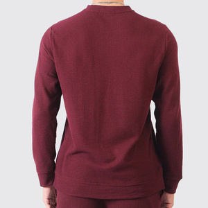 Men Solid Cotton Crew Neck <b>Pullover</b> Sweatshirt Regular Fit Casual Winter Wear Knitted Long Sleeve Digital Plain Dyed Black - Product Image 6