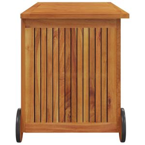 Caja de Almacenamiento Mediana para Jardín, Madera de Acacia Sólida con Acabado Natural, Muebles Duraderos para Exteriores - Product Image 5